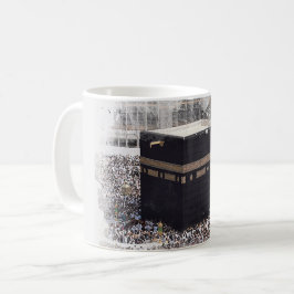 Taza De Café Saint Kaaba, Masjid Al Haram, acuarela ilustrada