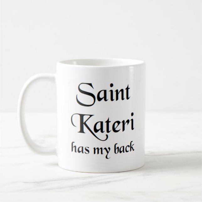 Taza De Café saint kateri coffee mug (Izquierda)