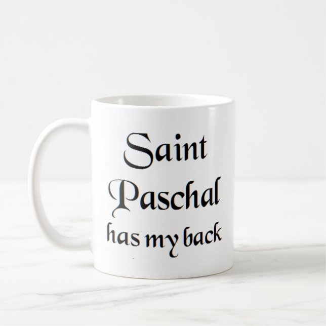 Taza De Café saint paschal coffee mug (Izquierda)