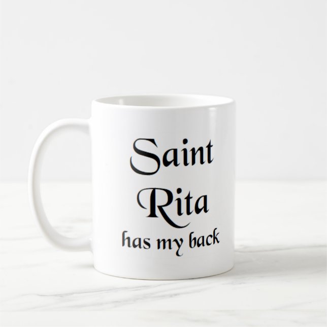 Taza De Café saint rita coffee mug (Izquierda)