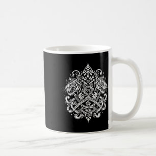 Taza De Café Sak Yant Muay Thai Mma Tattoo Twin Tiger Martial A
