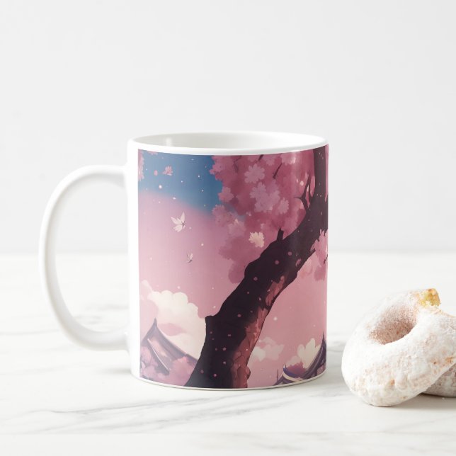 Taza De Café Sakura anime girl (Con donut)