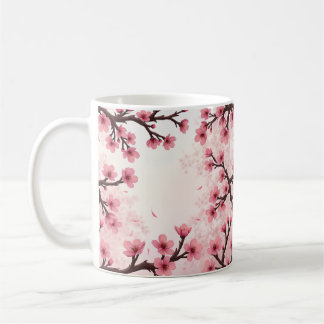 Taza De Café Sakura Serenity Mug - Cherry Blossom Elegance