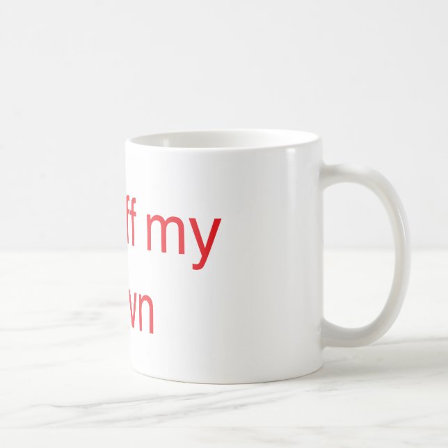 Taza De Café Sal de mi jardín (Derecha)