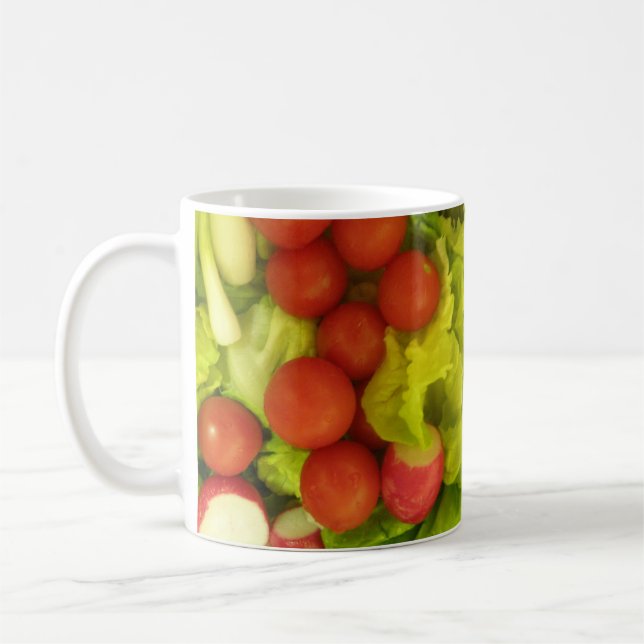 Taza De Café Salada Hortalizas Mug (Izquierda)