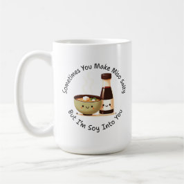 Taza De Café Salado Miso, soja en usted - Personalizado De Pun