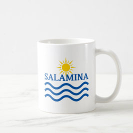 Taza De Café SALAMINA Grecia, ondas solares