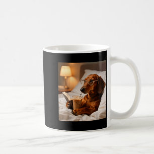 Taza De Café Salchicha divertida bebiendo café helado amante de