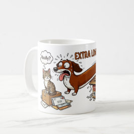 Taza De Café Salchicha Extra Larga Extra Adorable