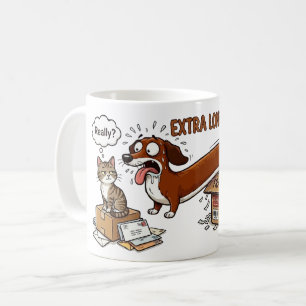 Taza De Café Salchicha Extra Larga Extra Adorable