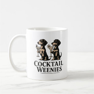 Taza De Café Salchichas para cóctel Perrito wiener divertido da