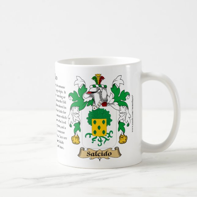 Taza De Café Salcido, el origen, el significado y el escudo (Derecha)