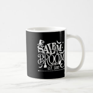 Taza De Café Salem Broom Co Est 1692 Diversión Halloween Bruja