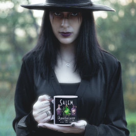 Taza De Café Salem de Halloween Potions Apothecary Tonics Elixi