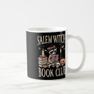 Taza De Café Salem Witch Book Club Halloween Raccoon Witch Read