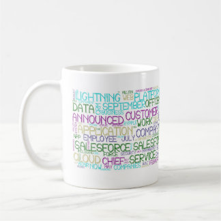 Taza De Café Salesforce Word Cloud Classic Mug