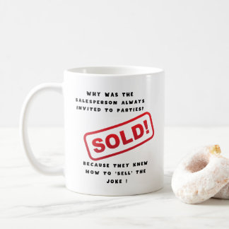 Taza De Café Salesman, vendedor Funny diciendo