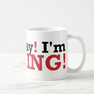 Taza De Café ¡Salga! ¡Estoy pescando! - Rojo