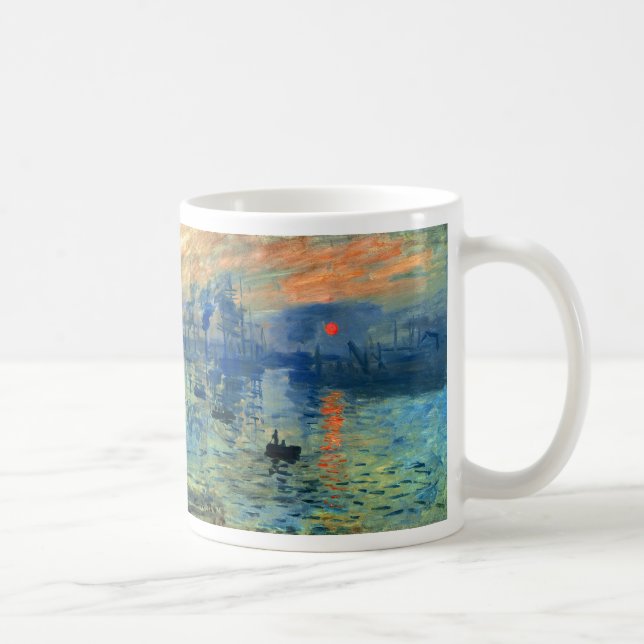 Taza De Café Salida del sol de la impresión, Soleil Levant, (Derecha)
