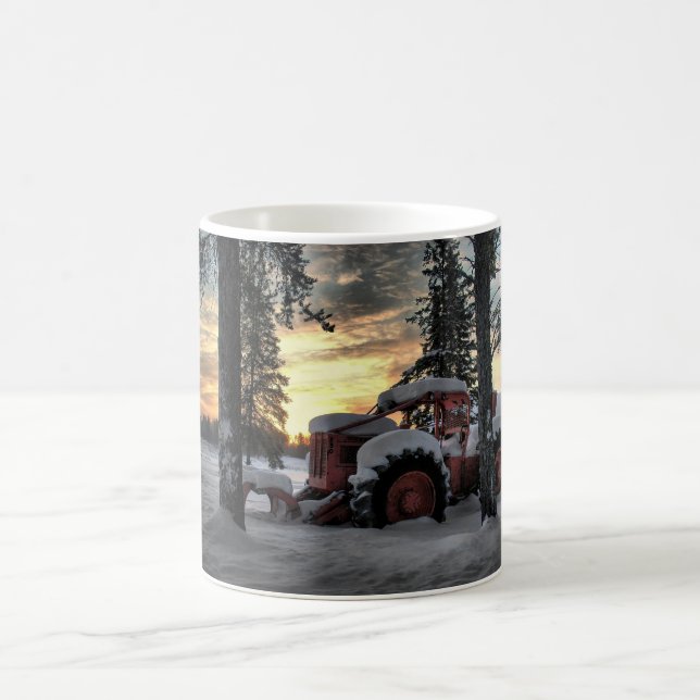 Taza De Café salida del sol del peón de arrastre (Centro)