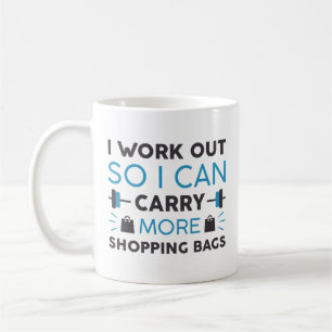 Taza De Café Salir de compras bolsas