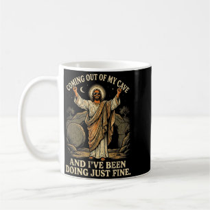 Taza De Café Salir de la Camiseta de la Cueva Jesús Religión Cr
