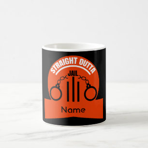 Taza De Café Salir De La Cárcel De Prisión