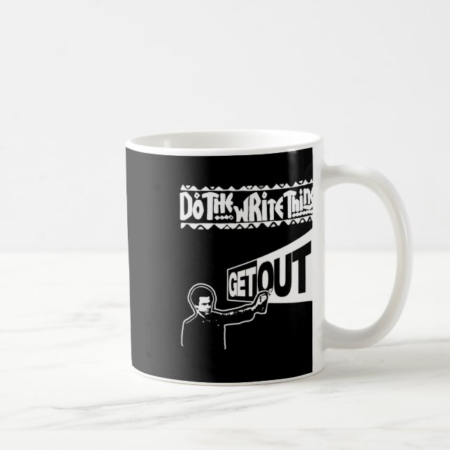 Taza De Café Salir... Pegatina 297 (Derecha)