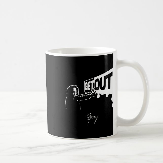 Taza De Café Salir... Pegatina de 287 (Derecha)
