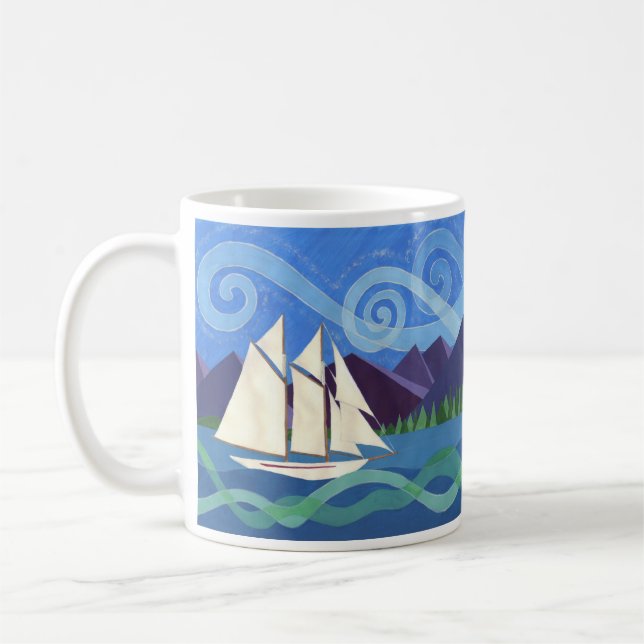 Taza De Café Salish Sea Schooner (Izquierda)