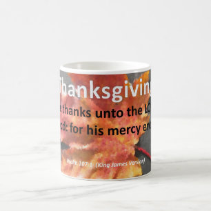 Taza De Café Salmo 107-1 de la acción de gracias