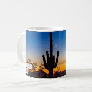 Taza De Café Salmo 18:28 del Saguaro Crepuscular KJV