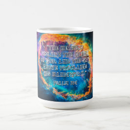 Taza De Café Salmo 19:1 El cielo declara la gloria de Dios