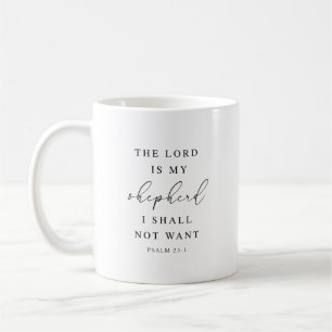 Taza De Café Salmo 23 El Señor es mi Pastor