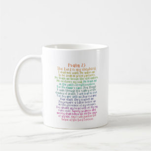 Taza De Café Salmo 23 NKJV El Señor es mi Pastor