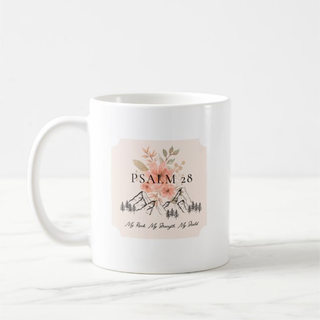 Taza De Café Salmo 28 Mug (Izquierda)