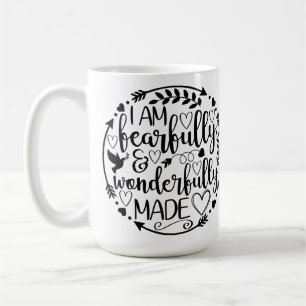 Taza De Café Salmo 39 Maravillosamente Hecho Escritura Cristian