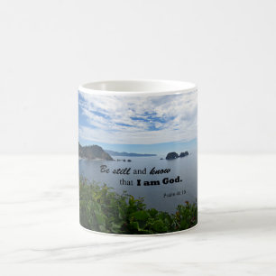 Taza De Café Salmo 46:10 Estén quietos y sepan que soy Dios