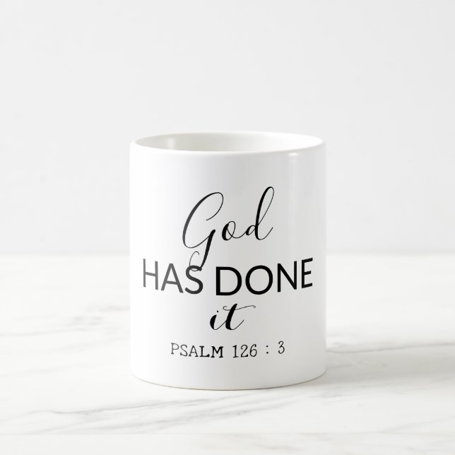 Taza De Café Salmo cristiano 126 (Centro)