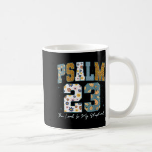 Taza De Café Salmo cristiano 23 Retro El Señor Es Mi Pastor B