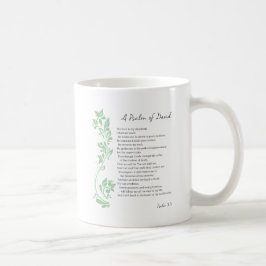 Taza De Café Salmo de David El Señor es mi Verso de la Biblia P