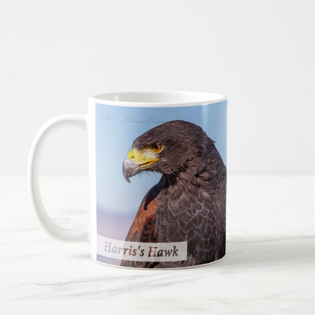 Taza De Café Salmo Hawk de Harris 33:4 KJV (Izquierda)
