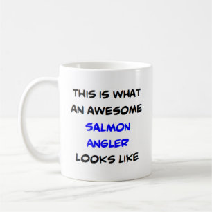 Taza De Café salmón angler, impresionante