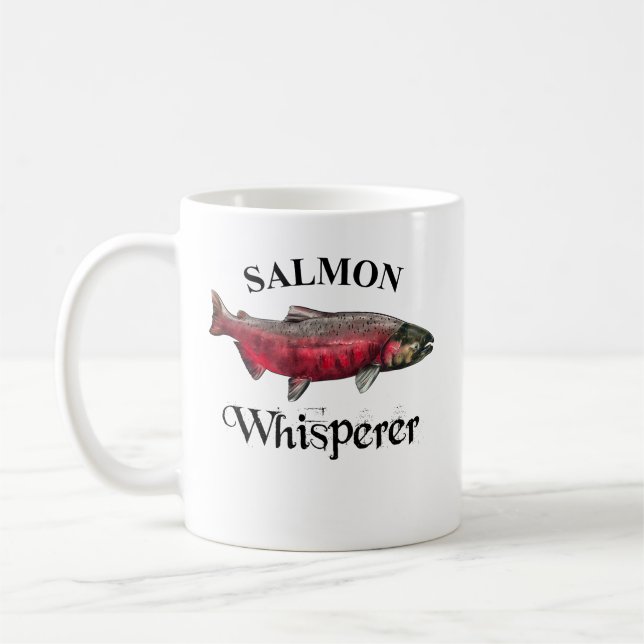 Taza De Café Salmon Whisperer Light (Izquierda)