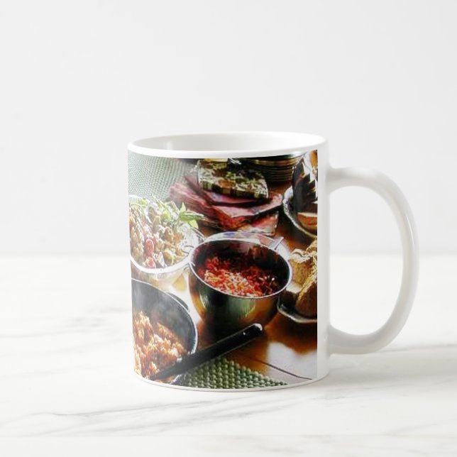 Taza De Café Salmones de la comida (Derecha)