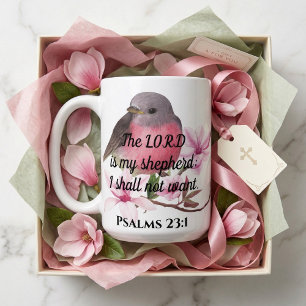 Taza De Café Salmos 23:1 Versículo Bíblico Inspirador
