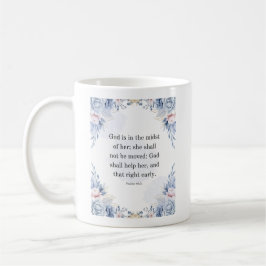 Taza De Café Salmos 46:5 Versículo Bíblico Dios Está Dentro De