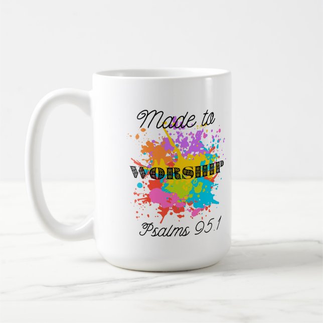 Taza De Café Salmos 91:1 Biblia versus camiseta - hecha para ad (Izquierda)