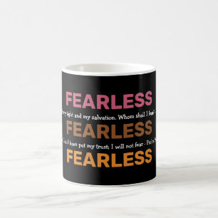 Taza De Café Salmos SIN MIEDO Inspiradores SIN MIEDO Negro