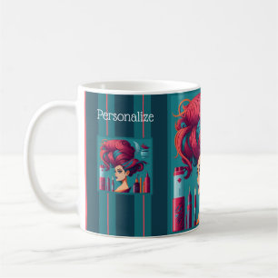 Taza De Café Salón De Belleza Cosméticos Hairstylist Suministro
